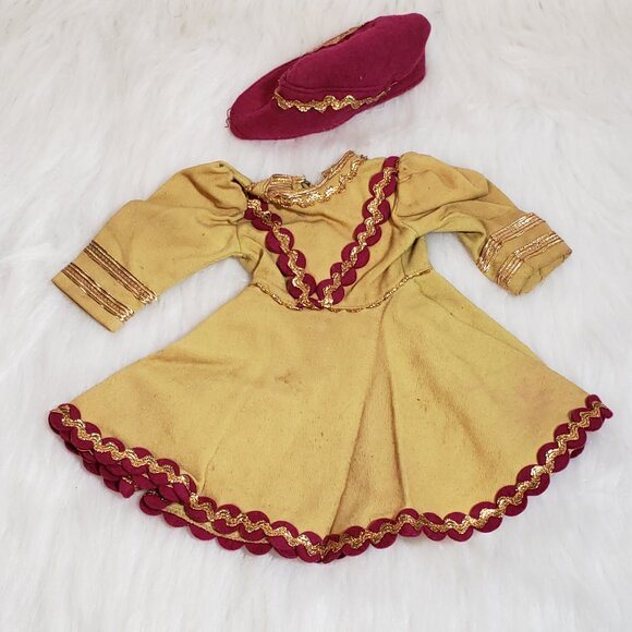 Madame Alexander Babs Ice Skater Doll Dress Bloomers, Hat - Picture 9 of 12